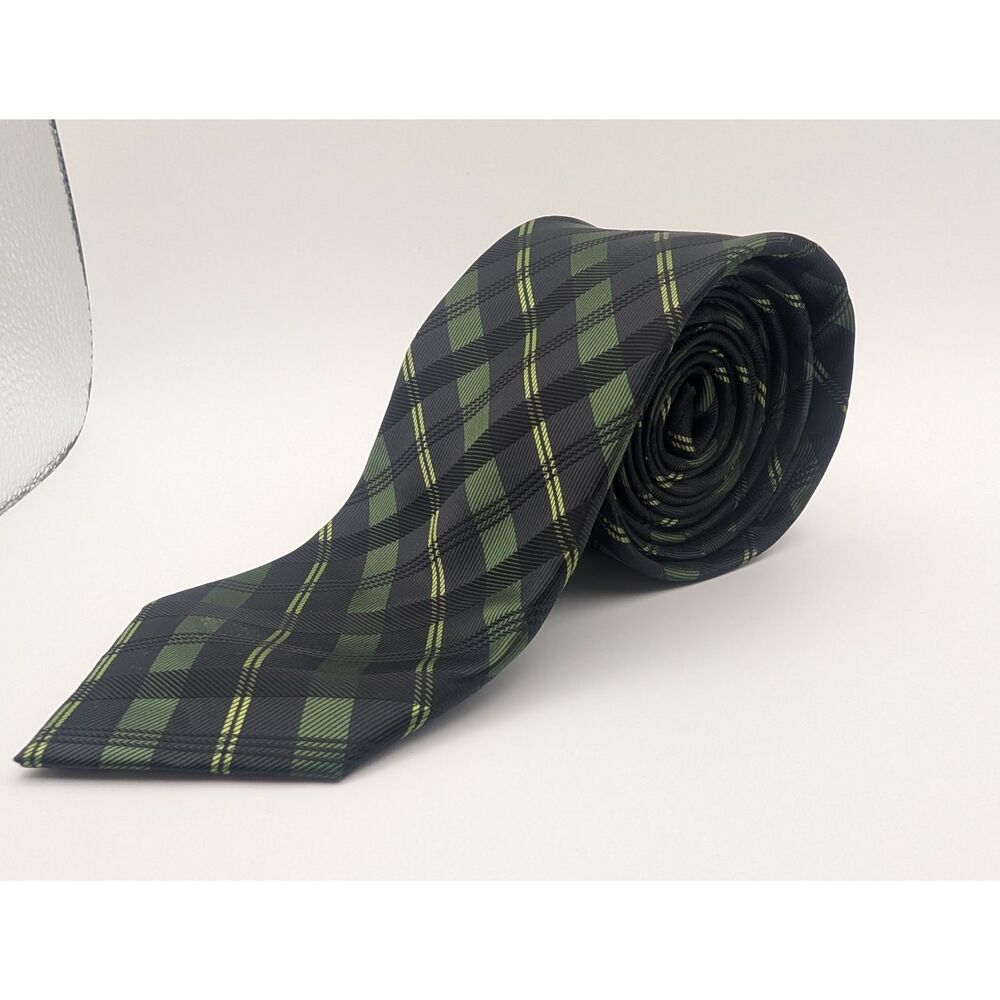 Apt. 9 Green plaid Neck Tie
